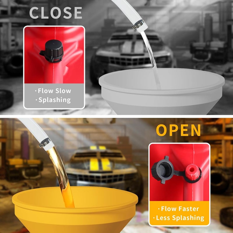 mapleza Racing Fuel Filler Jug Hose and 3045 Vent Caps Replacement, Gas Can Hose Suitable for Vp jug 5.5 Gallon and Gas Can - Image 5